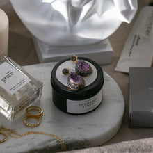 Load image into Gallery viewer, Pure Single Drop Natural Amethyst Dangle Earring