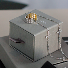 Load image into Gallery viewer, Athena Chunky Adjustable Ear Cuff with Cubic Zirconia