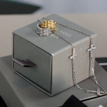 Load image into Gallery viewer, Christiana Cubic Zirconia Cross Necklace