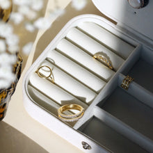 Load image into Gallery viewer, Nora 16k gold vermeil minimalistic double band cubic zirconia ring