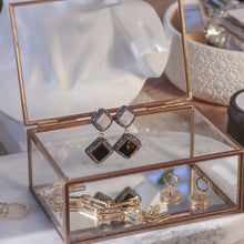 Load image into Gallery viewer, Eclipse Onyx Double Drop Earring