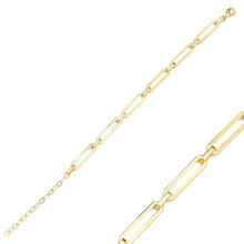 Load image into Gallery viewer, Elif Chunky Rectangle Link Bracelet 16k Gold Vermeil