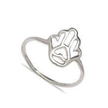 Load image into Gallery viewer, Eloise 2.0 Hamsa Hand Minimalist Ring