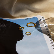 Load image into Gallery viewer, 16k gold vermeil stacking ring with cubic zirconia pave style