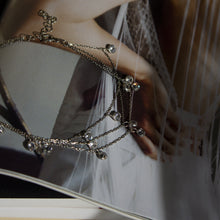 Load image into Gallery viewer, Evelyn Minimalistic Cubic Zirconia Layered Anklet Silver