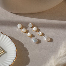 Load image into Gallery viewer, Aphrodite Triple Drop Pearl Earrings