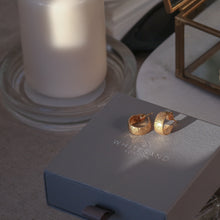 Load image into Gallery viewer, Gaia Hammered Hoop Earring