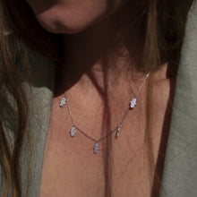Load image into Gallery viewer, Helena 2.0 Hamsa Charm Necklace with Cubic Zircon Silver