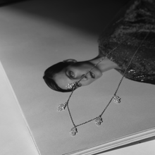 Load image into Gallery viewer, hamsa hand charm necklace 925 sterling silver minimalistic adjustable