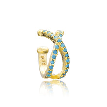 Load image into Gallery viewer, Ivy X Turquoise Adjustable Ear Cuff