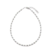 Load image into Gallery viewer, Lalita Pearl & Zirconia Anklet Silver