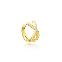 Load image into Gallery viewer, Lilian Cubic Zirconia X Adjustable Ear Cuff