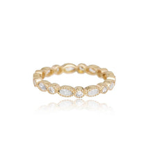 Load image into Gallery viewer, Lily Minimalist Oval Cubic Zirconia Ring