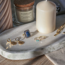 Load image into Gallery viewer, Midnight Lapis Lazuli Adjustable Ring