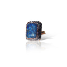 Load image into Gallery viewer, Midnight Lapis Lazuli Adjustable Ring
