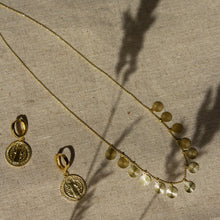 Load image into Gallery viewer, 16k gold vermeil charm necklace in boho style