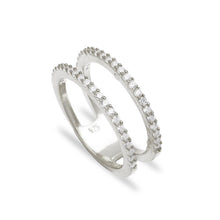 Load image into Gallery viewer, Nora Double Band Cubic Zirconia Ring