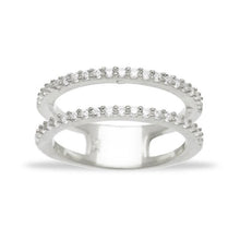 Load image into Gallery viewer, Nora Double Band Cubic Zirconia Ring