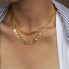 Load image into Gallery viewer, Opal Charm Chain 16k Gold Vermeil Necklace
