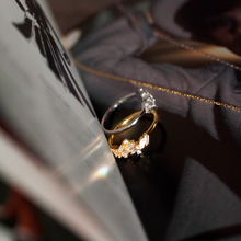 Load image into Gallery viewer, Willow Baguette Cubic Zirconia Ring