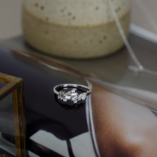 Load image into Gallery viewer, Willow Baguette Cubic Zirconia Ring