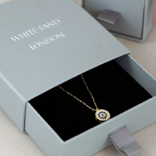 Load image into Gallery viewer, evil eye charm Necklace minimalist