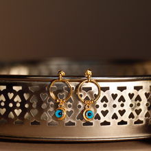 Load image into Gallery viewer, hollow minimalistic circle hoop earring