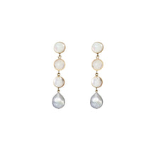 Load image into Gallery viewer, Aphrodite Triple Drop Pearl Earrings