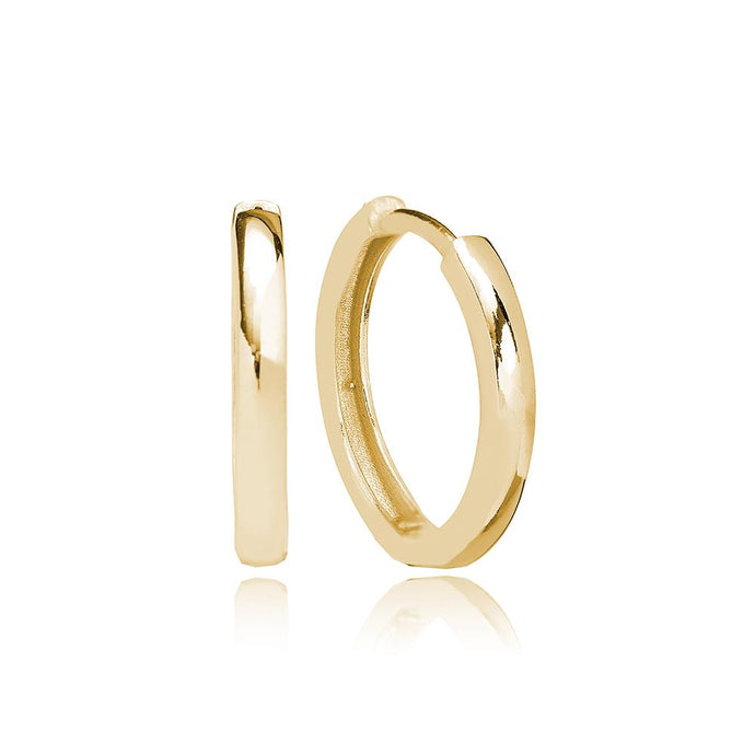 Clicker Hoop Earring 16k Gold Vermeil