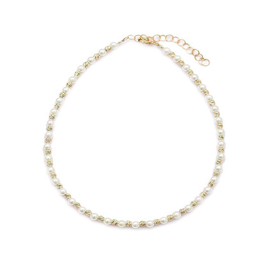 Lalita Pearl & Zirconia Anklet Gold