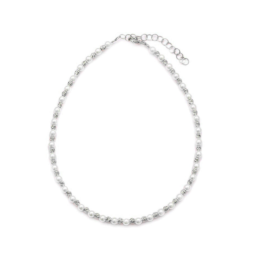 Lalita Pearl & Zirconia Anklet Silver