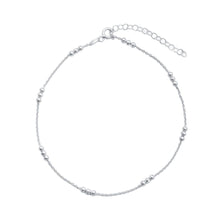 Load image into Gallery viewer, Olivia Minimalist Zirconia Anklet Silver
