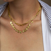 Load image into Gallery viewer, Opal Charm Chain 16k Gold Vermeil Necklace
