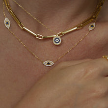 Load image into Gallery viewer, Opal Charm Chain 16k Gold Vermeil Necklace
