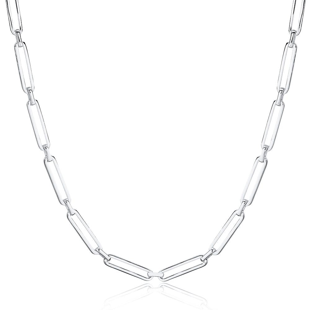Opal Charm Chain Silver Necklace – White Sand London