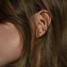 Load image into Gallery viewer, Venus Adjustable Ear Cuff With Turquoise Detailing
