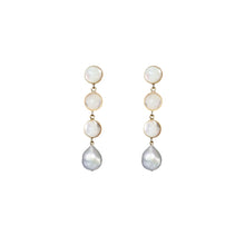 Load image into Gallery viewer, Aphrodite Triple Drop Pearl Earrings
